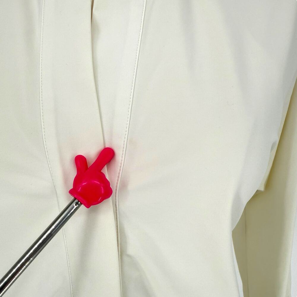 Aday Something Borrowed White Button Front Shirt … - image 4